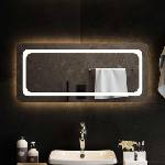 vidaXL LED огледало за баня, 90x40 см (151788)