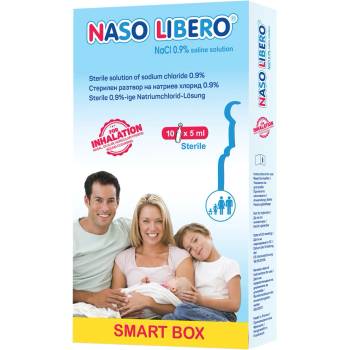 Naso Libero Физиологичен разтвор 0.9% NaCl, 10 дози x 5 ml, Naso Libero