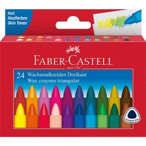 Faber-Castell комплект от 24 триъгълни пастела FC120024 (FC120024)