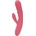 SVAKOM Avery Strawberry Pink - vibrator iepure cu mișcare de împingere