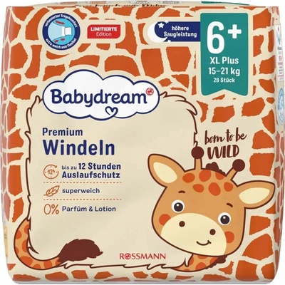 Babydream Premium 15–21 kg 6+ XL Plus 28 ks