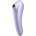 Satisfyer Dual Pleasure - вибратор 2 в 1 с въздушни вълни, управляван чрез приложение (лилав)