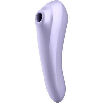 Satisfyer Dual Pleasure - интелигентен 2в1 лилав вибратор с въздушни вълни