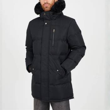 Brave Soul Анорак Brave Soul Men's Hooded Parka - Black