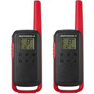 Motorola TALKABOUT T62 - 2 броя + аксесоари (59T62BLUE/RED) Радиостанции
