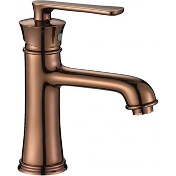 Image 1 of Inter Ceramic Стоящ смесител за умивалник ЕЛИДА ICF 148118К, месинг, розово злато, 19.9x12.7см (148118K)