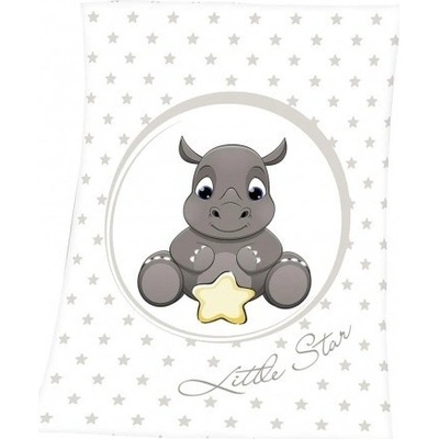 HERDING Baby supersoft flísová deka MALÝ NOSOROŽEC