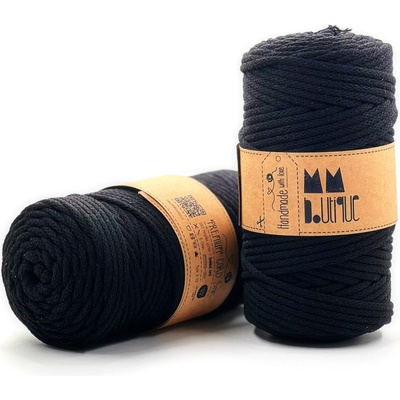 MMboutique bavlněná šňůra Premium 5mm Black