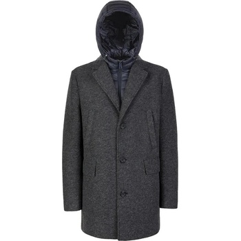 GEOX Палто Geox Claudio coat - Grey (Melange Grey / Navy)