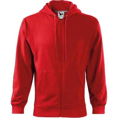 MALFINI Malfini trendy zipper 410 / Дълго яке тип кенгуру с качулка - червено xl (4100716)