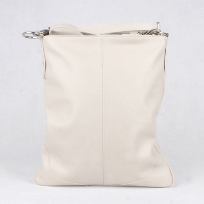 Vera Pelle velká kožená crossbody kabelka no. 5509 béžová