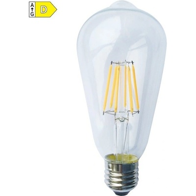 Diolamp LED Filament žárovka čirá ST64 6W/230V/E27/2700K/820Lm/360°