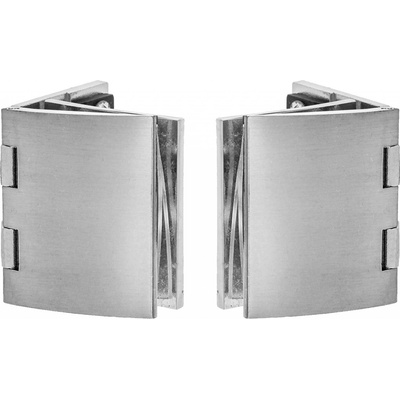 Onpira Závěs / panty na skleněné dveře (vrtané) [2ks] Povrchová úprava: Broušený (mat)