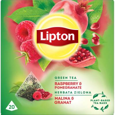 LIPTON PIRAMID MALINA a GRANÁT 20 vrecúšok