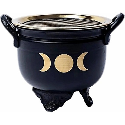 Nefertitis Kadidelnice kovový kotlík Fáze Měsíce NF46811 - výška 8,8 cm, průměr 10 cm