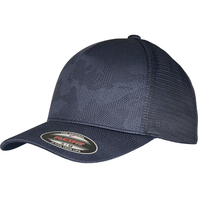 Urban Classics Шапка с козирка в тъмносиньо Flexfit Jaquard Camo Cap UB-6277JC-00155 - Тъмносин, размер L/XL