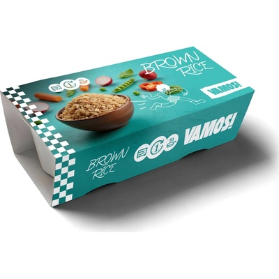 VAMOS! Ryža hnedá 2 x 125 g