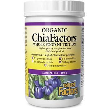 Natural Factors Чия Organic ChiaFactors® 360 g прах | Natural Factors (2920 NF)