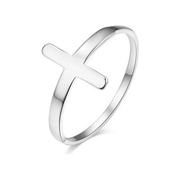 Spikes USA Ocelový prsten kříž OPR1932