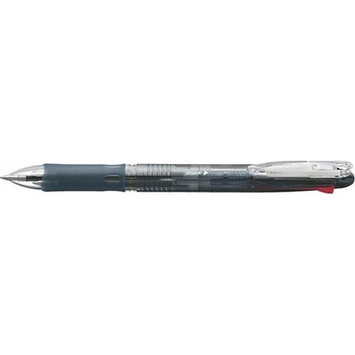 Zebra Химикалка, 0, 24 мм, с бутон, четири цвята, ZEBRA "Clip-on Slim 4C", полупрозрачна 45973 (45973)