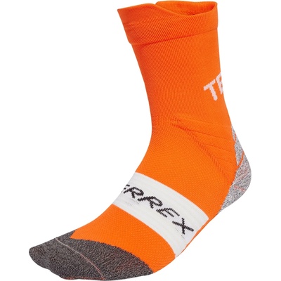 adidas Terrex Мъжки чорапи за бягане Adidas terrex XPR Trail Crew Socks Running socks - Semi Impact Orange - размер 37-39 (EU) (207-1202-0211)