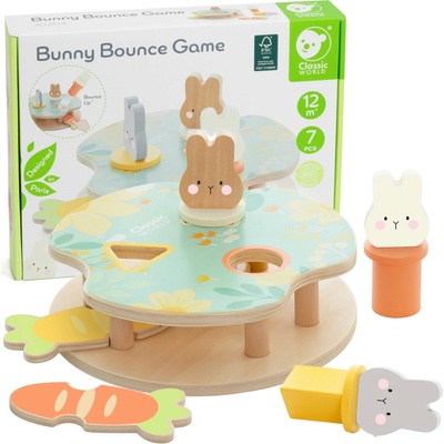 Classic World Wooden Pop Up Bunnies Game