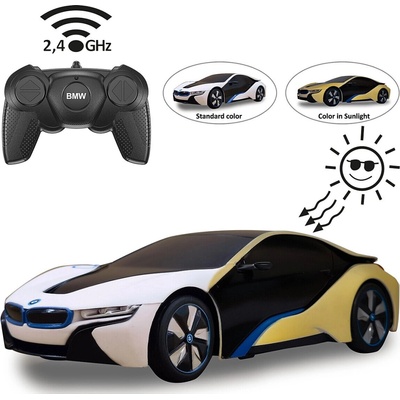 Jamara RC auto BMW i8 1:24 s UV fotochromatickým efektom RTR