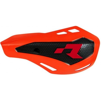 RACETECH (RTECH) chrániče řídítek HP1 barva oranžová (se 2 typy držáků na řídítka a páčky)