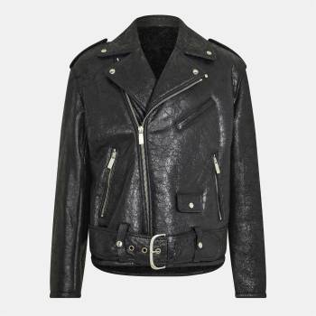 OFF WHITE Яке OFF WHITE Men's Shearling Jacket - Black