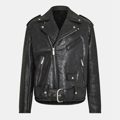 OFF WHITE Яке OFF WHITE Men's Shearling Jacket - Black