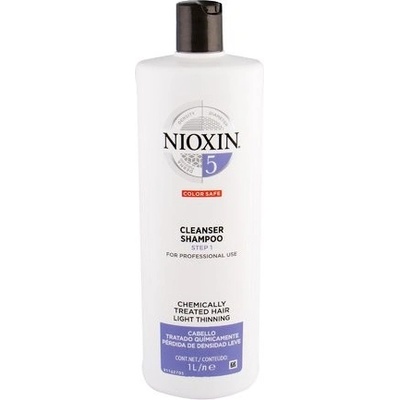 Nioxin System 5 Color Safe Cleanser Shampoo pre farbené rednúce vlasy 1000 ml