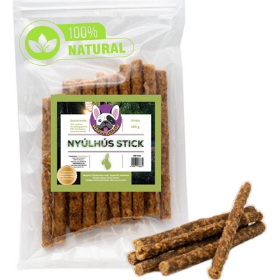 HAPPY BULLDOG 100% Prírodná králičia tyčinka 100 g