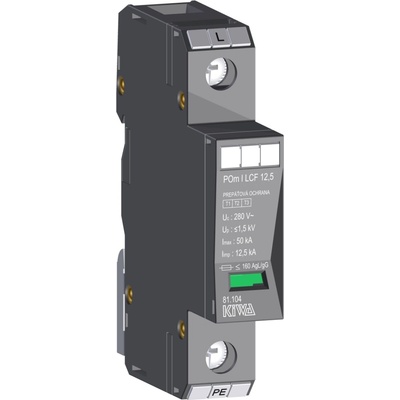 KIWA Ochrana přepěťová POm I LCF 12,5kA 280V/12,5kA, modulární, monoblok, B+C+D