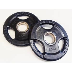 S-Sport Гумиран диск за тежести, 51 мм - 2x2, 5 кг S-SPORT