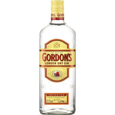 Gordon's Dry Gin 37,5% 1 l (čistá fľaša)