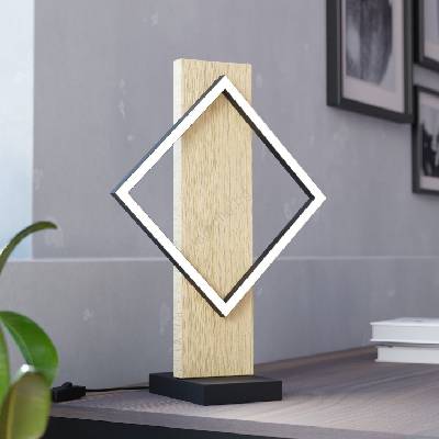 EGLO 901932 - LED настолна лампа BOYAL LED/13W/230V черна/бежова (EG901932)