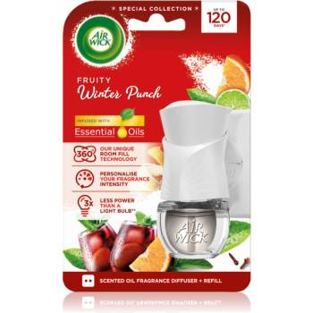 Air Wick Electric Winter Punch електрически уред за освежаване на въздуха с пълнител 19ml