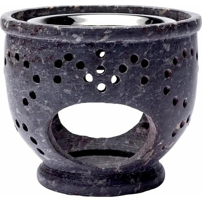 Nefertitis Pícka a aroma lampa z mastku šedé barvy NF29248 - výška 9 cm – Zboží Dáma