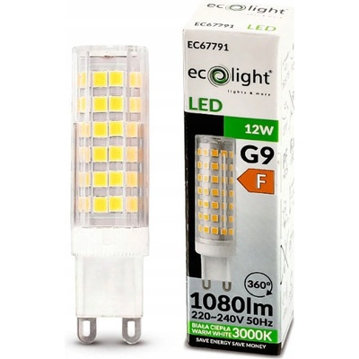 ECO LIGHT LED žiarovka G9 12W teplá biela