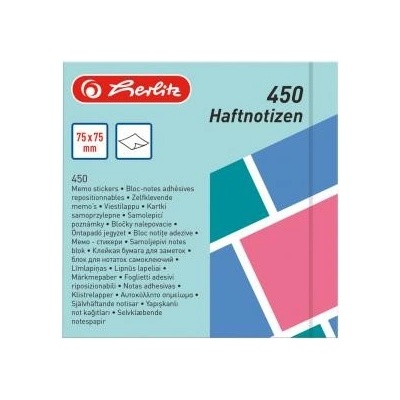 HERLITZ Bloček Herlitz Color Blocking 75x75mm 450 listov farebný (HL016006)