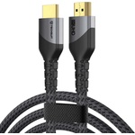 Techsuit Високоскоростен 8K HDMI към HDMI кабел - Techsuit CX3 NexusVision Pro High Definition Series HDMI 2.1, 8K 60Hz Cable (черен) (200 см) (KF2364910)