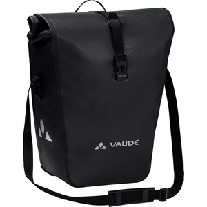 VAUDE bicycle bag for luggage rack Aqua Back Single 1 x 24 L, rear wheel bag waterproof, bicycle luggage rack bag at the back, easy attachment - Made in Germany, black - 12413