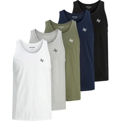 Jack and Jones Men's Tank Vest - Black/Grey/Navy/Green/White