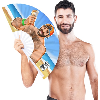 BOBO BEAR Giant Beach Cum Fan - velký vějíř