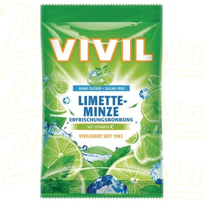 Vivil Limetka-peprmint+vitamín C bez cukru 120 g