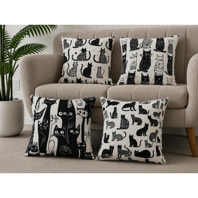Xpose polštář VESELKA 43 x 43 cm 4ks Bavlna – Zbozi.Blesk.cz