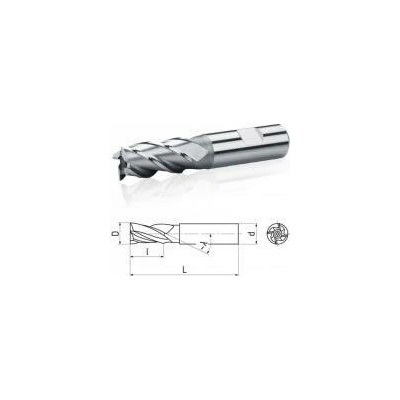 Fréza 12x26mm válcová čelní krátká HSS Co8