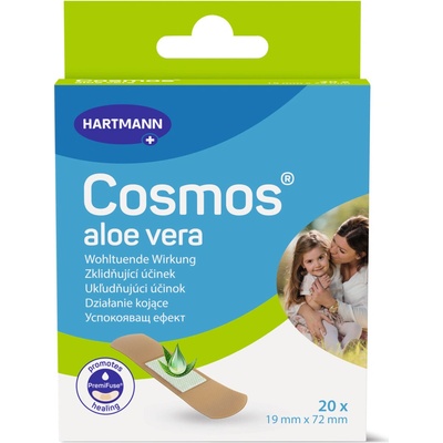 Cosmos Náplast s aloe vera 19 x 72 mm 20 ks