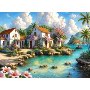 Mr. Broccoli - Puzzle Caribbean Casa - 1 000 piese