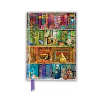 Flame Tree Publishing Aimee Stewart: A Stitch in Time Bookshelf (Foiled Pocket Journal) | Flame Tree Studio
